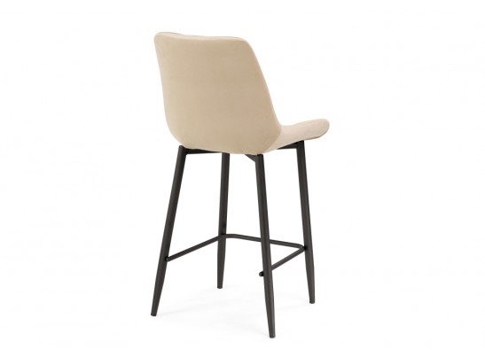 Полубарный стул Баодин велюр бежевый / черный в Набережных Челнах