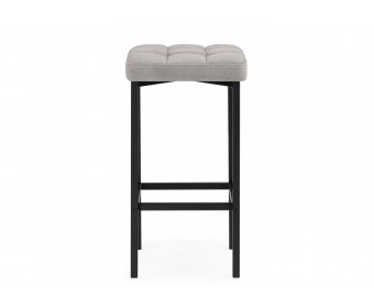 Полубарный стул Лофт серый (катания сильвер) / черный