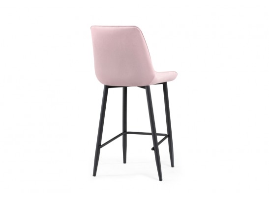 Полубарный стул Седа велюр розовый / черный в Набережных Челнах
