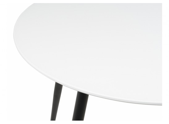 Стеклянный стол Анселм черные ноги / белый в Набережных Челнах