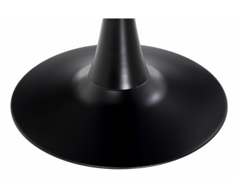 Стеклянный стол Tulip 90 black