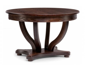 Стол Дорсет 120(170)х120х76 орех темный