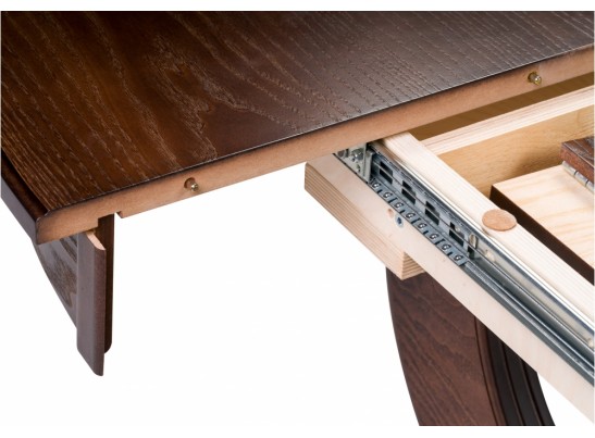 Стол Дорсет 120(170)х120х76 орех темный в Набережных Челнах