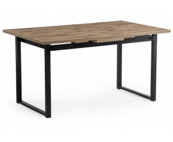 Стол Макта 140 дуб велингтон / черный матовый