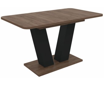 Стол на тумбе Сиатан дуб табачный / графит