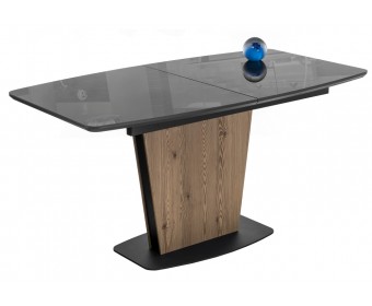 Стол на тумбе Теон 140(180)х80х76 лиственница / графит