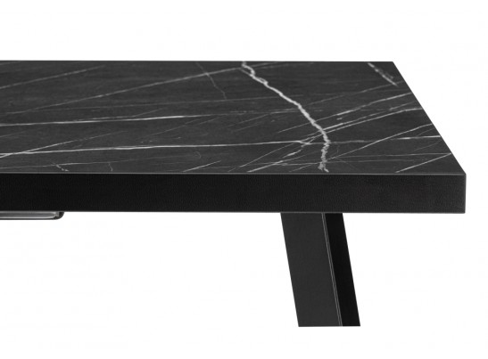 Стол Цефей 120(160)х75х75 файерстоун / черный матовый в Набережных Челнах