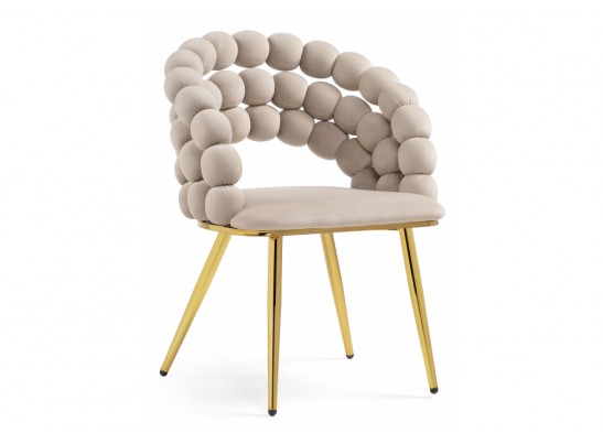 Стул на металлокаркасе Ball beige / gold в Набережных Челнах