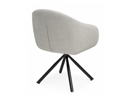 Стул на металлокаркасе Бартон 1 ткань мадера 3 / черный матовый в Набережных Челнах