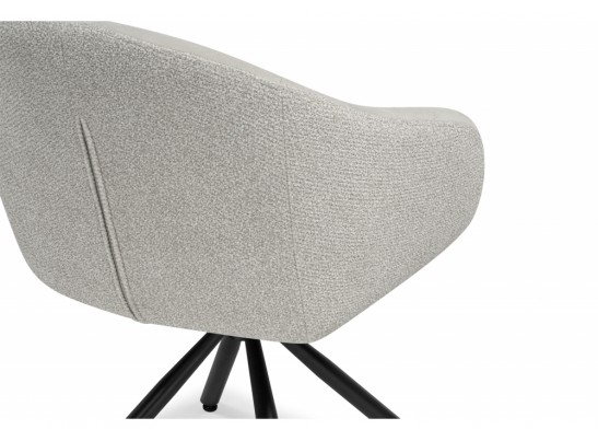 Стул на металлокаркасе Бартон 1 ткань мадера 3 / черный матовый в Набережных Челнах