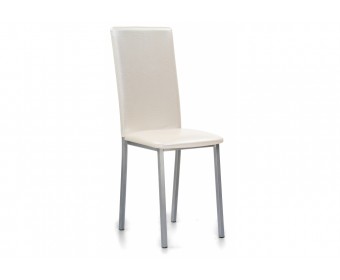Стул на металлокаркасе Bozanak жемчуг / крокодил искусственная кожа / светлый мусс