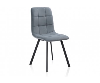 Стул на металлокаркасе Bruk gray / black