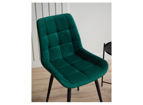 Стул на металлокаркасе Челси 360 К зеленый (zd 667) / черный в Набережных Челнах