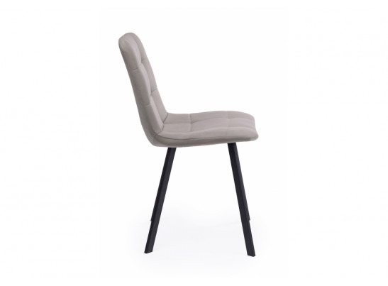 Стул на металлокаркасе Чилли латте / черный