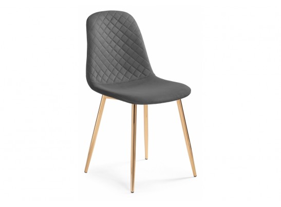 Стул на металлокаркасе Dabl dark gray / gold в Набережных Челнах