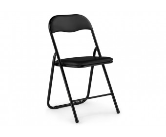 Стул на металлокаркасе Fold 1 складной black / black
