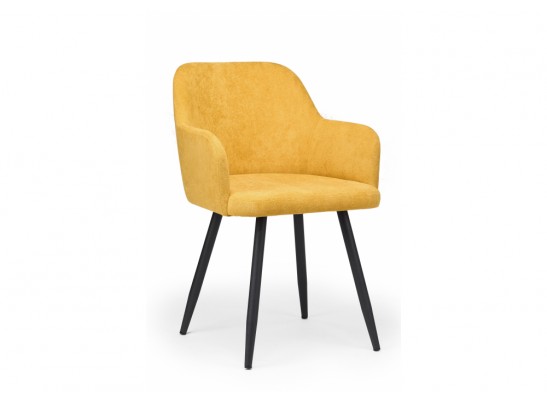 Стул на металлокаркасе Инфини горчичный (ocean 016) / черный в Набережных Челнах