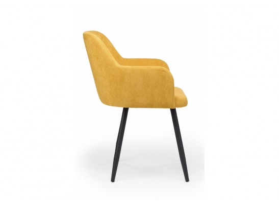 Стул на металлокаркасе Инфини горчичный (ocean 016) / черный в Набережных Челнах