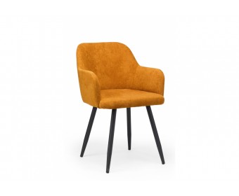 Стул на металлокаркасе Инфини терракота (ocean 015) / черный