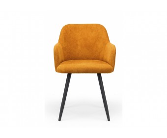 Стул на металлокаркасе Инфини терракота (ocean 015) / черный