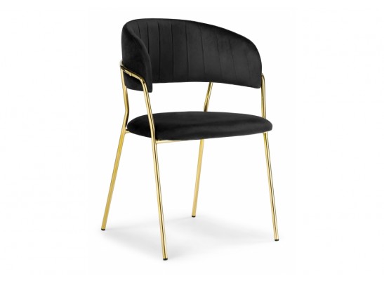 Стул на металлокаркасе Kamelia black / gold в Набережных Челнах