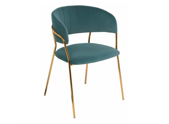 Стул на металлокаркасе Kamelia green / gold в Набережных Челнах