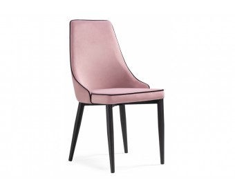 Стул на металлокаркасе Kora 1 light purple / black