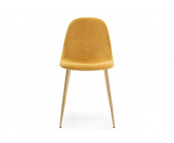 Стул на металлокаркасе Lilu 1 yellow / gold