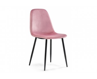 Стул на металлокаркасе Lilu pink / black
