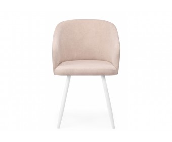 Стул на металлокаркасе Монер 360 латте (glory 10) / белый