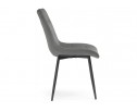 Стул на металлокаркасе Sidra dark gray / black в Набережных Челнах