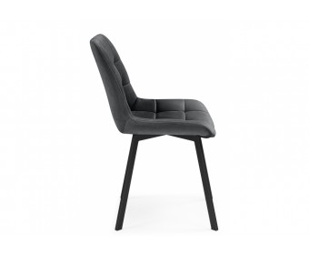 Стулья на металлокаркасе Челси 360 темно-серый (ZD 995) / черный