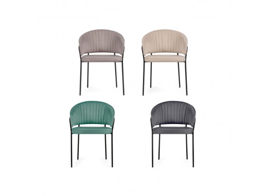 Стул на металлокаркасе Лео бирюзовый / черный в Набережных Челнах