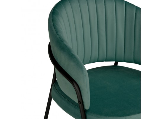 Стул на металлокаркасе Лео темно-синий / черный в Набережных Челнах