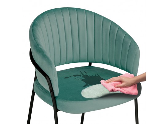 Стул на металлокаркасе Лео темно-синий / черный в Набережных Челнах