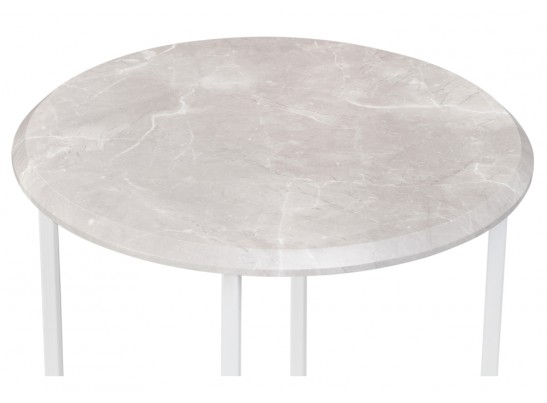 Журнальный столик Грейс мрамор серый / белый в Набережных Челнах