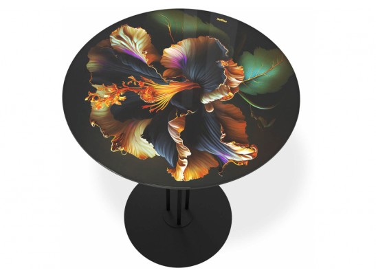 Журнальный столик SHT-CT55/H43 ночной цветок / черный муар в Набережных Челнах