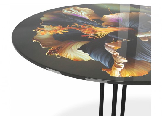 Журнальный столик SHT-CT55/H43 ночной цветок / черный муар в Набережных Челнах