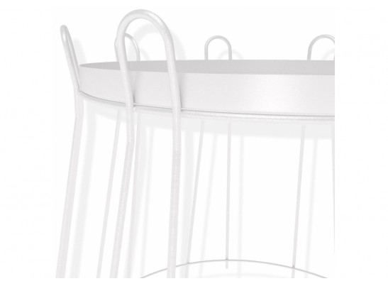 Журнальный столик SHT-CT6 белый муар в Набережных Челнах