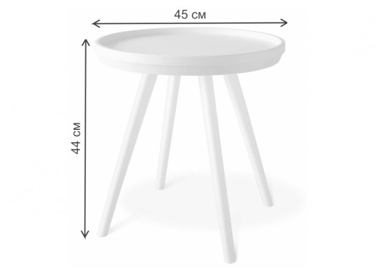 Журнальный столик SHT-CT84 белый в Набережных Челнах