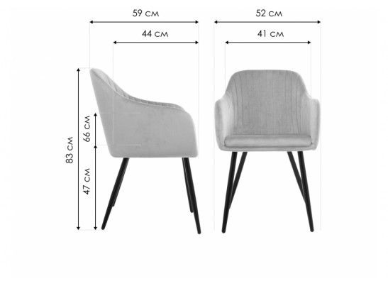 Стул на металлокаркасе Slam светло-серый в Набережных Челнах