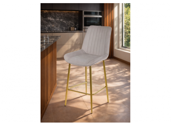 Полубарный стул Седа 360 латте (zd 290) / золотой
