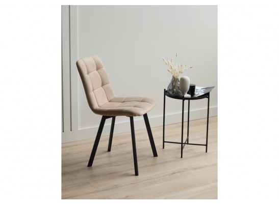 Стул на металлокаркасе Чилли бежевый / черный в Набережных Челнах