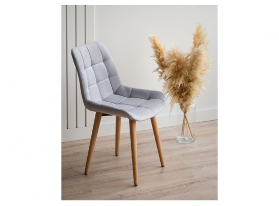 Деревянный стул Челси светло-серый (zd 960) / светлое дерево в Набережных Челнах