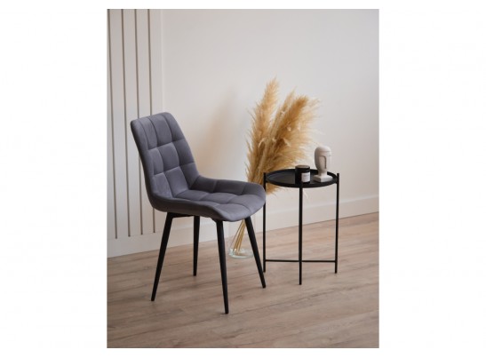 Стул на металлокаркасе Челси 360 К темно-серый (zd 995) / черный в Набережных Челнах