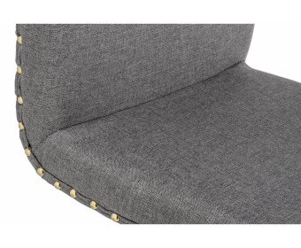 Барный стул Crown grey fabric
