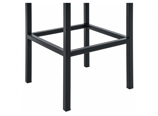 Барный стул Лофт кожзам темно-серый / черный матовый в Набережных Челнах