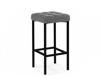 Барный стул Лофт темно-серый / черный матовый