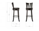 Барный стул Salon cappuccino / black в Набережных Челнах