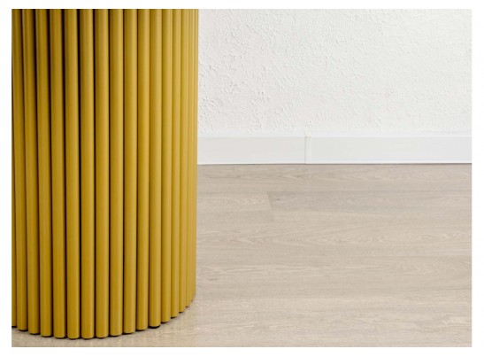 Деревянный стол Барел 90 белый / золото